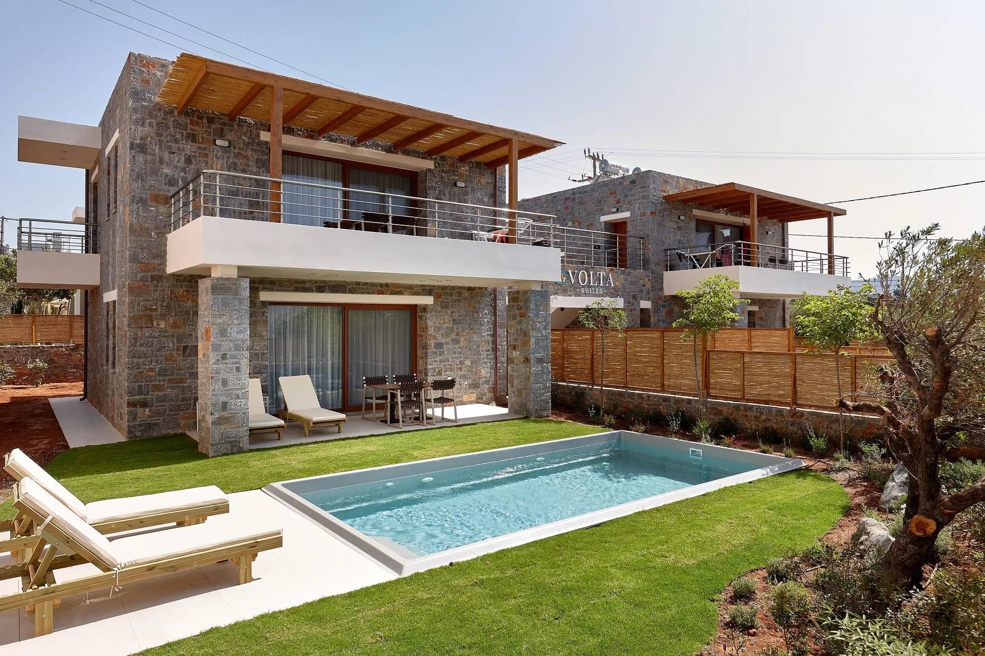 Four bedroom stone villa with private pool, outdoor hot tub and garden